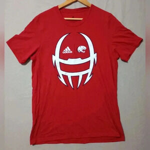 Adidas Amplifier Tee T-shirt South Alabama Jaguars Shirt M Sports Logo Red
